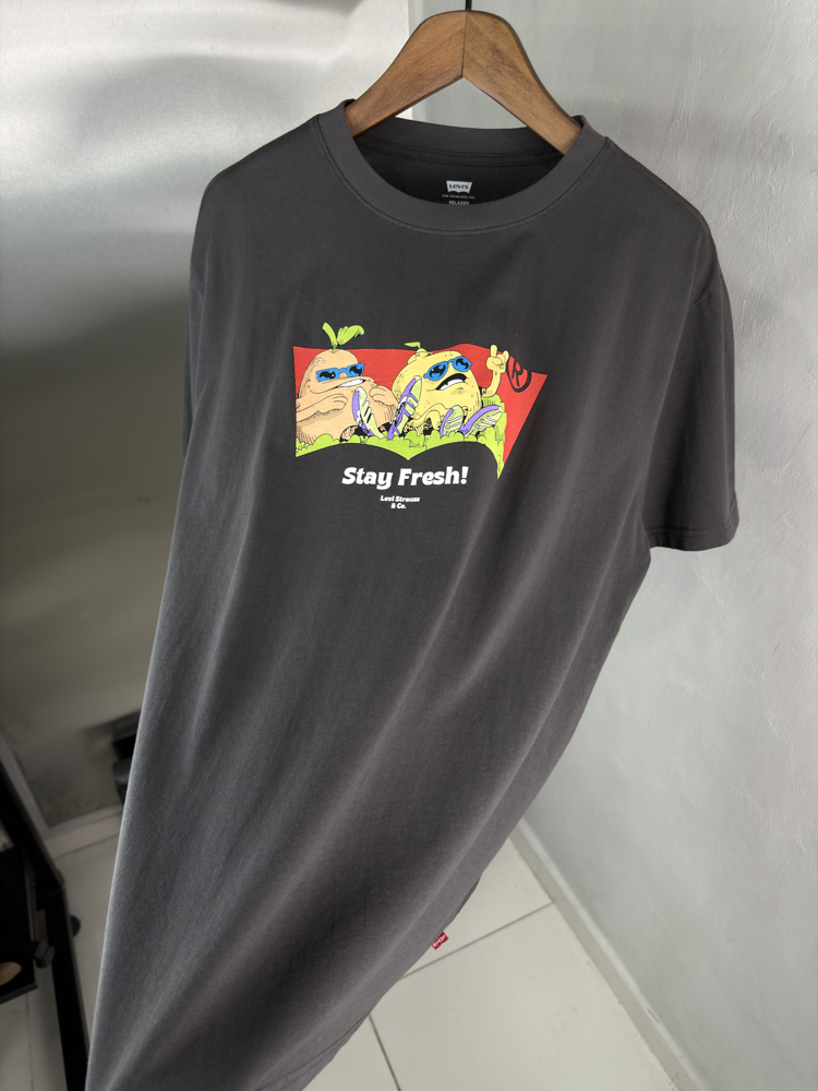 Levis T-Shirt Koyu Füme (Orjinal)