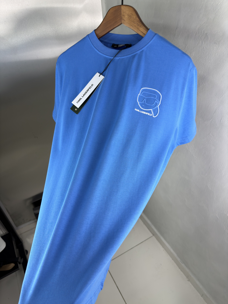 Karl Lagerfeld Orjinal Etiketli T-Shirt Mavi