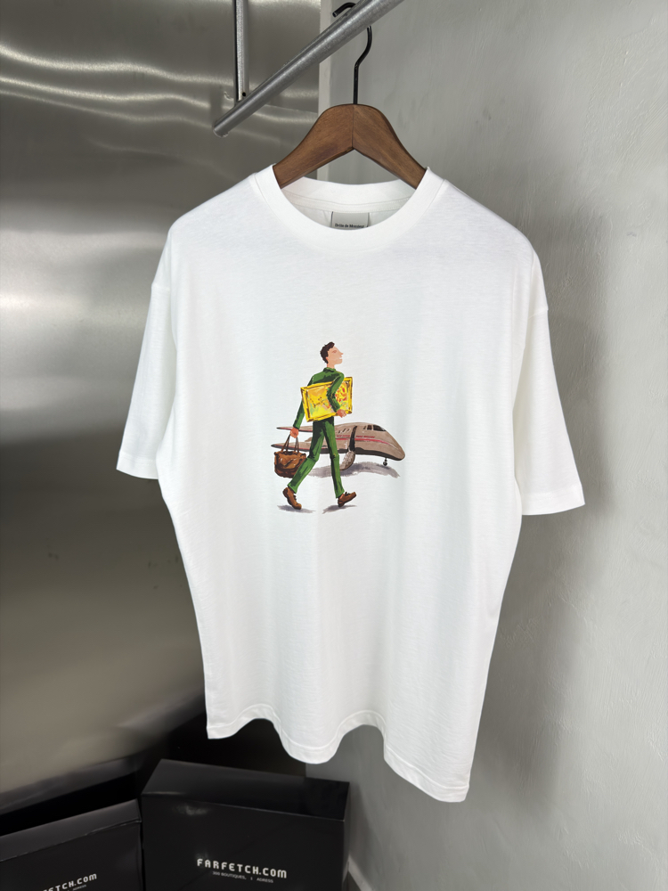 Drole De Monsieur Orjinal Etiketli T-Shirt Beyaz