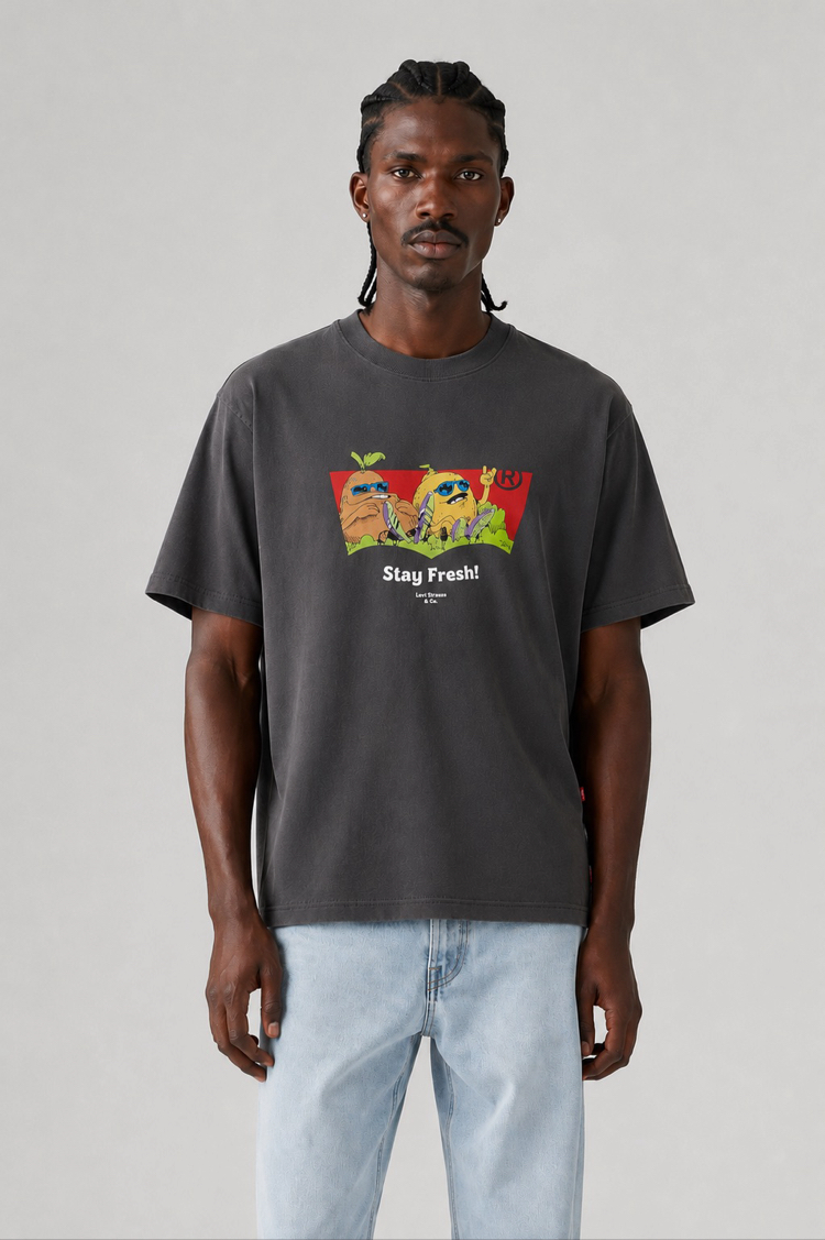 Levis T-Shirt Koyu Füme (Orjinal)