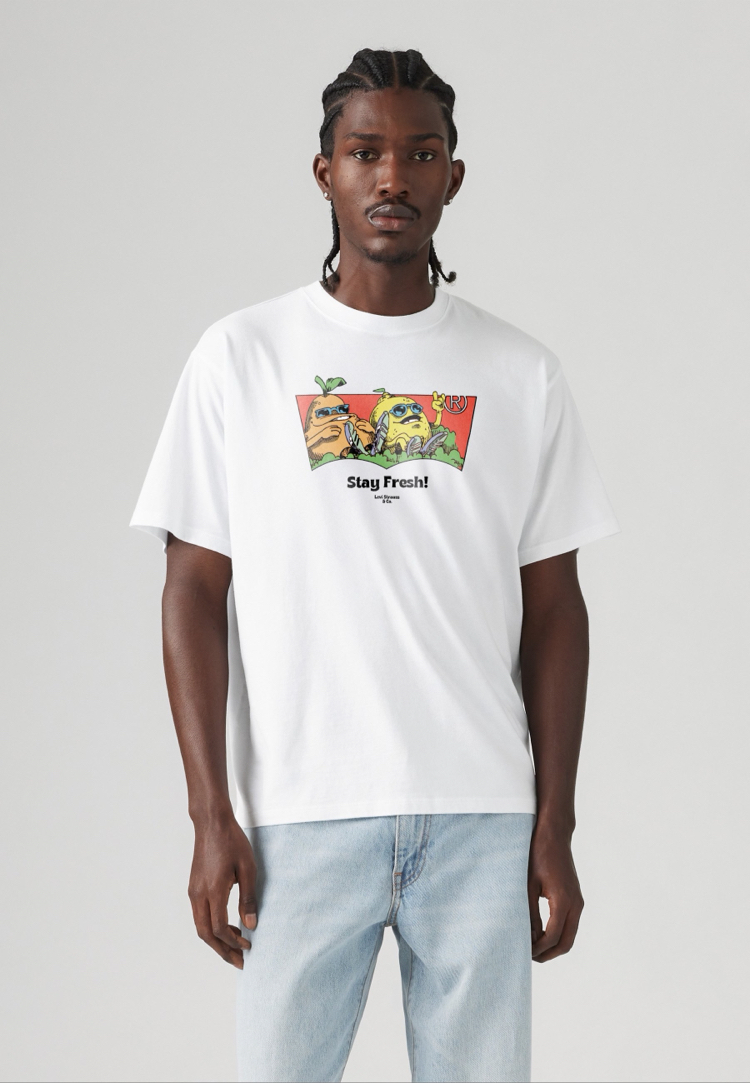 Levis T-Shirt Ekru Beyaz (Orjinal)