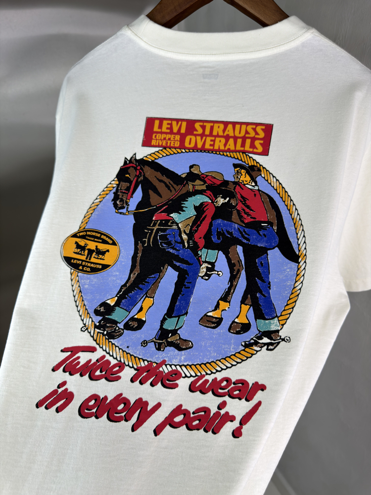 Levis T-Shirt Ekru Beyaz (Orjinal) (Sırt Detay)
