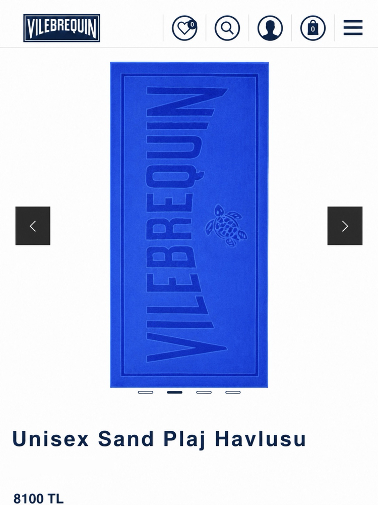 Vilebrequin Plaj Havlusu İndigo Mavi