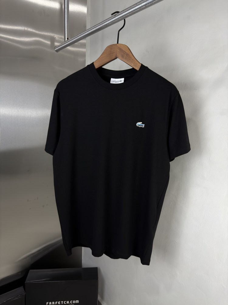 L Orjinal Etiketli T-Shirt Siyah (Bambu)