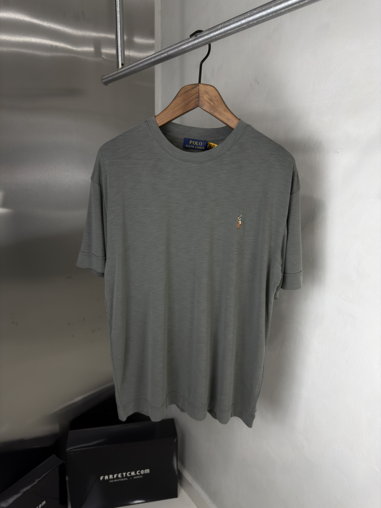 RL Orjinal Etiketli T-Shirt Haki (Flamlı Modal)