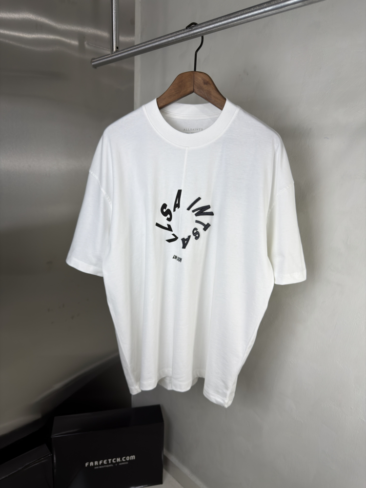 Allsaints Oversize T-Shirt Beyaz (Orjinal)