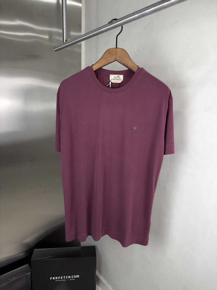HRMS Orjinal Etiketli T-Shirt Bordo (Modal)
