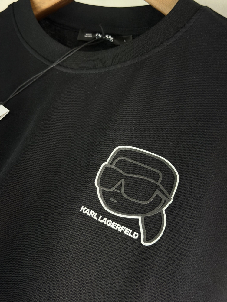 Karl Lagerfeld Orjinal Etiketli T-Shirt Siyah