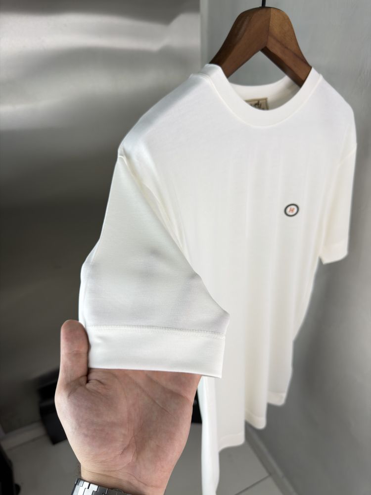 HRMS Orjinal Etiketli T-Shirt Beyaz (Modal)