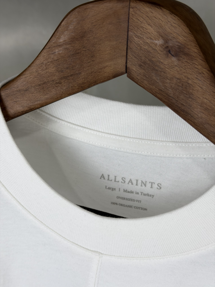 Allsaints Oversize T-Shirt Beyaz (Orjinal)