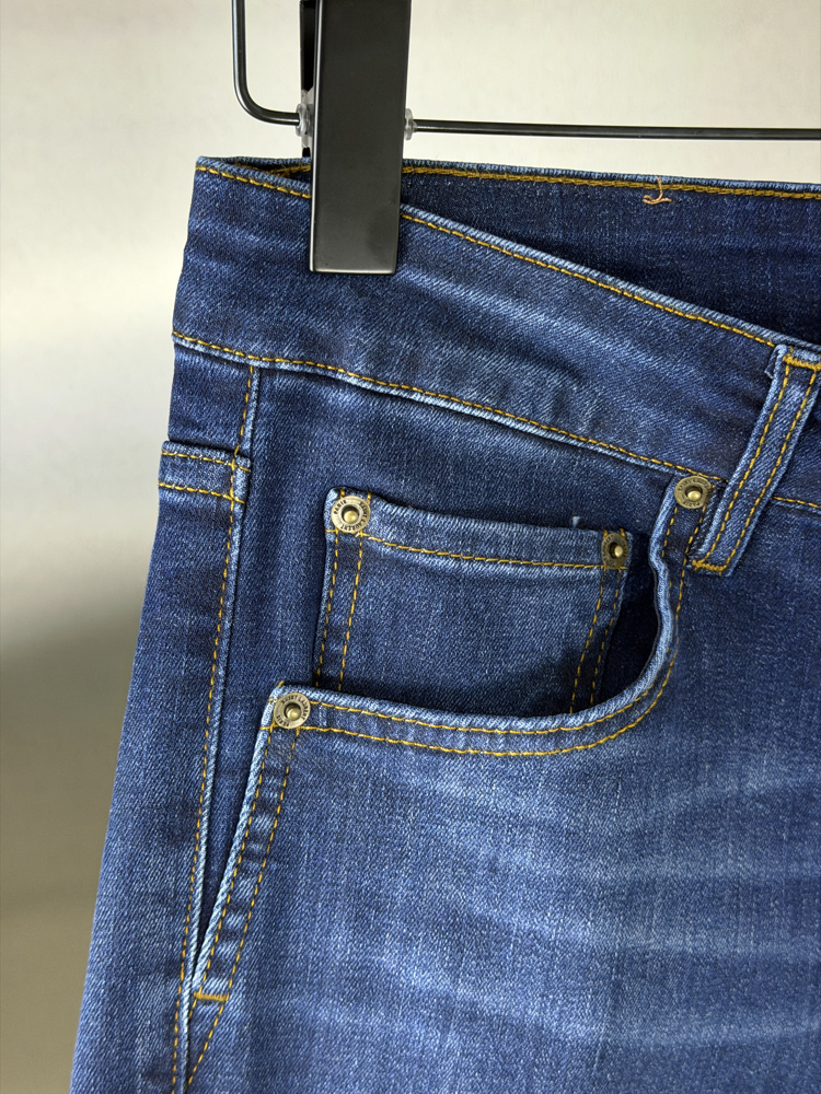 Saint Laurent Orjinal Etiketli Kot Pantolon Koyu Mavi