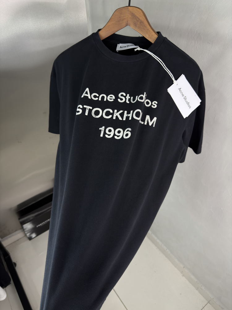 Acne Studios Orjinal Etiketli T-Shirt Siyah (Oversize)