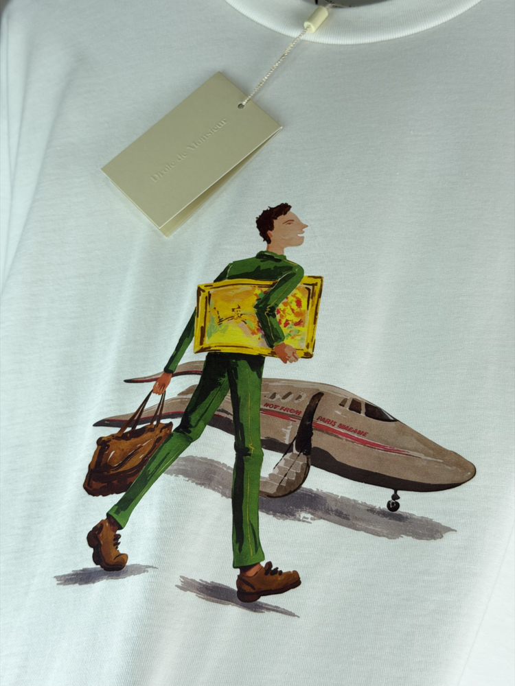 Drole De Monsieur Orjinal Etiketli T-Shirt Beyaz