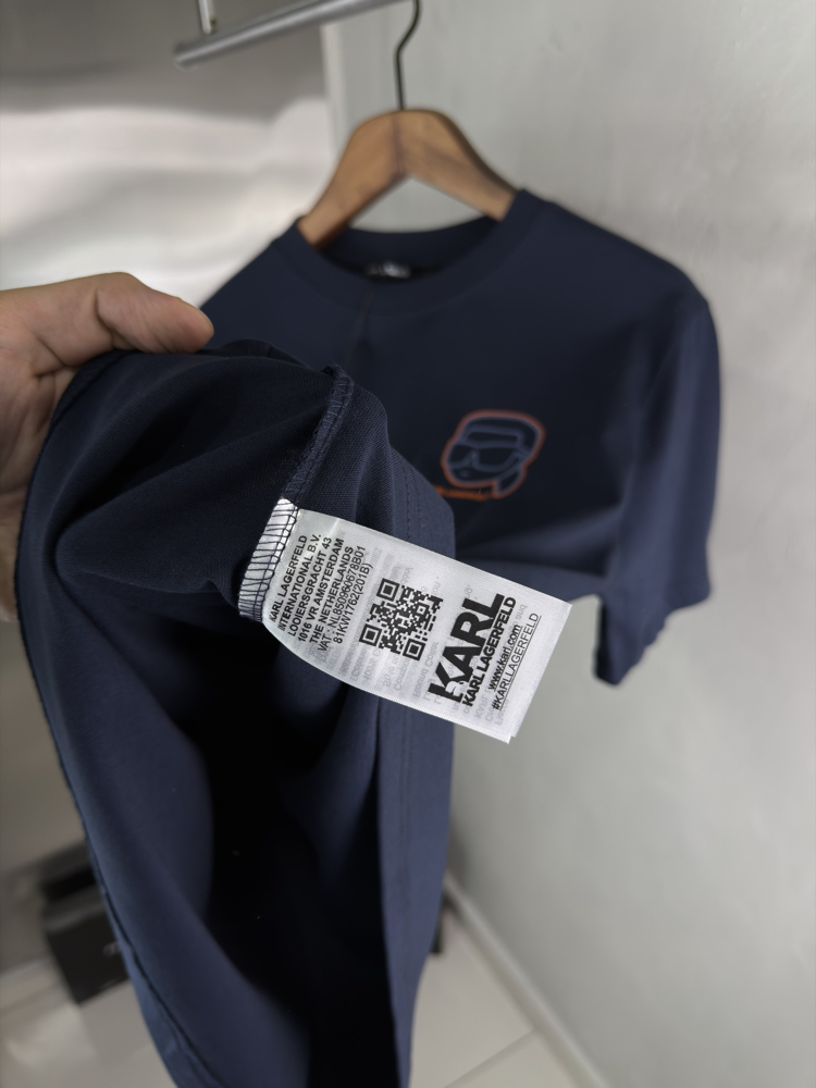 Karl Lagerfeld Orjinal Etiketli T-Shirt Lacivert