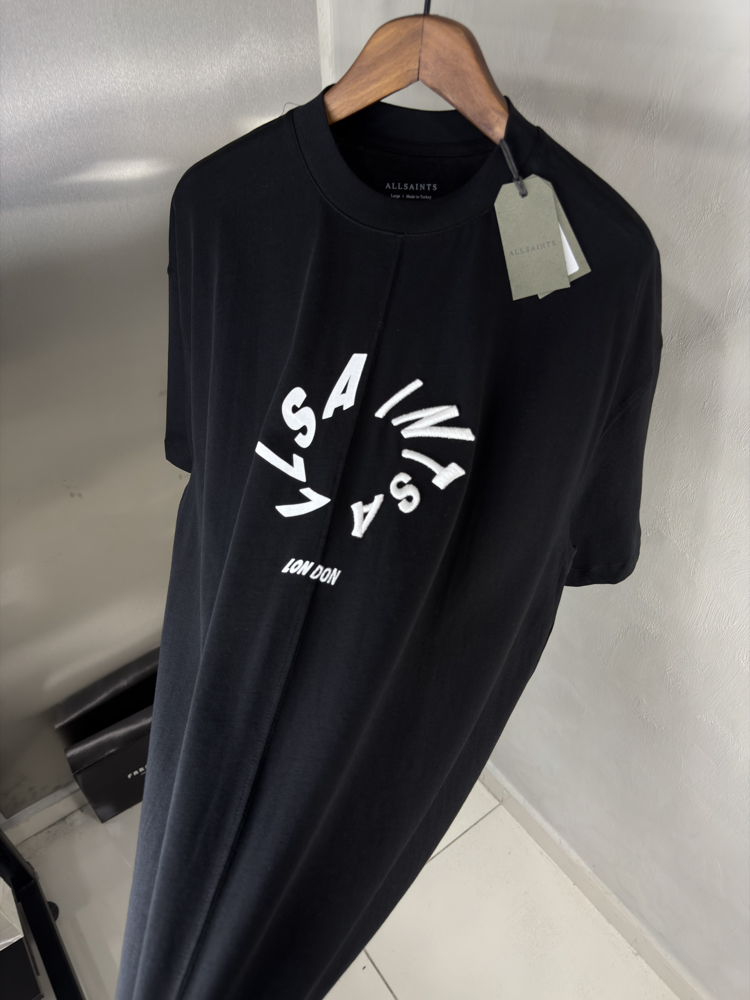 Allsaints Oversize T-Shirt Siyah (Orjinal)
