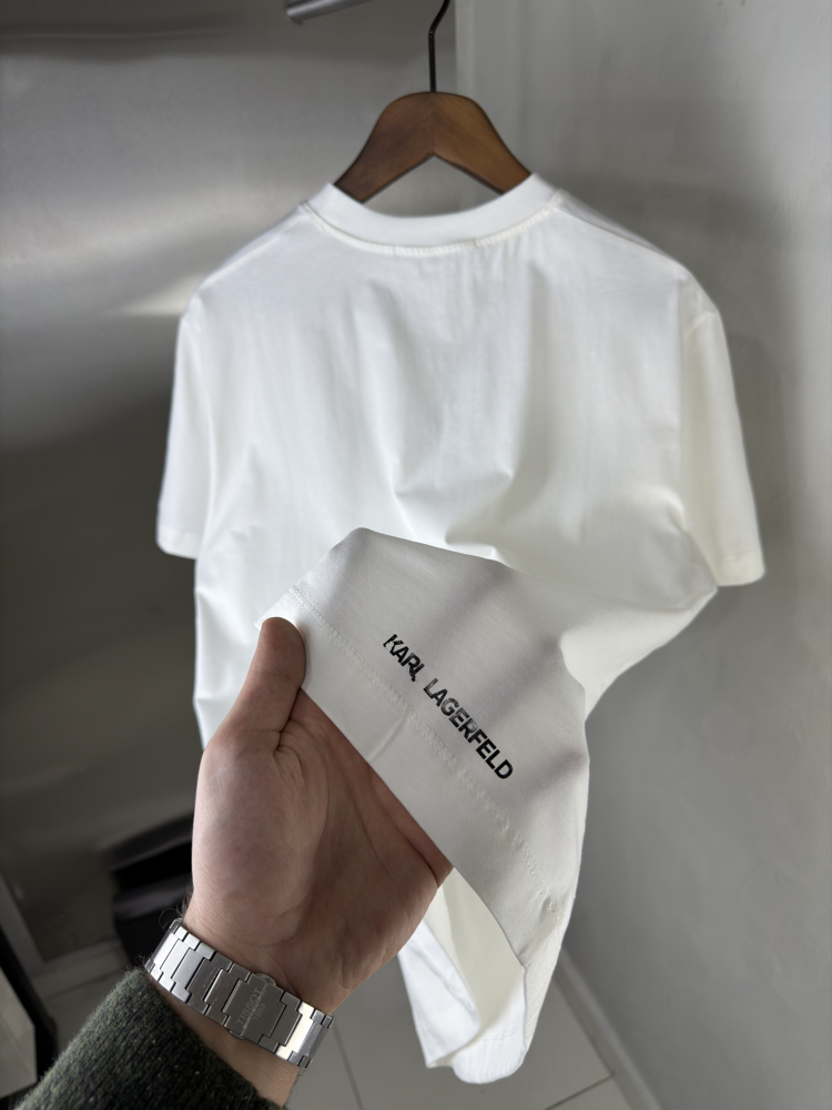 Karl Lagerfeld Orjinal Etiketli T-Shirt Beyaz