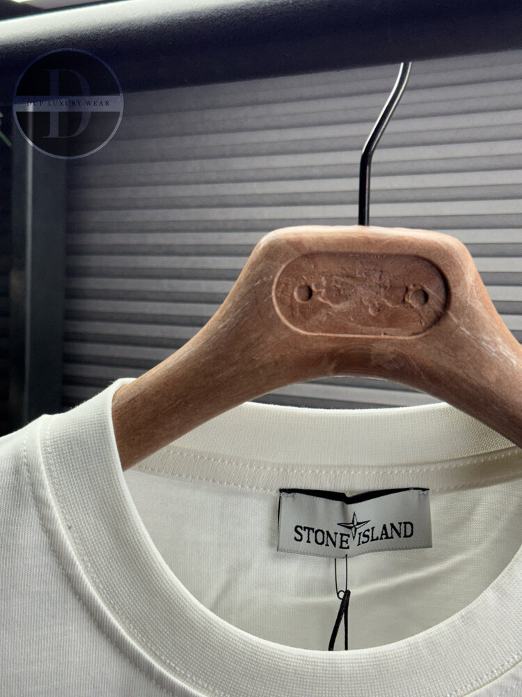 Stone Island Orjinal Etiketli T-Shirt Beyaz