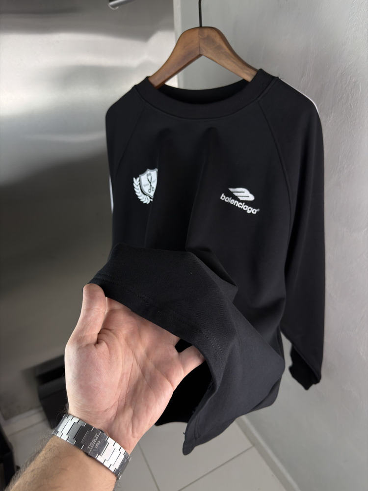 Balenciaga Orjinal Etiketli Sweatshirt Siyah