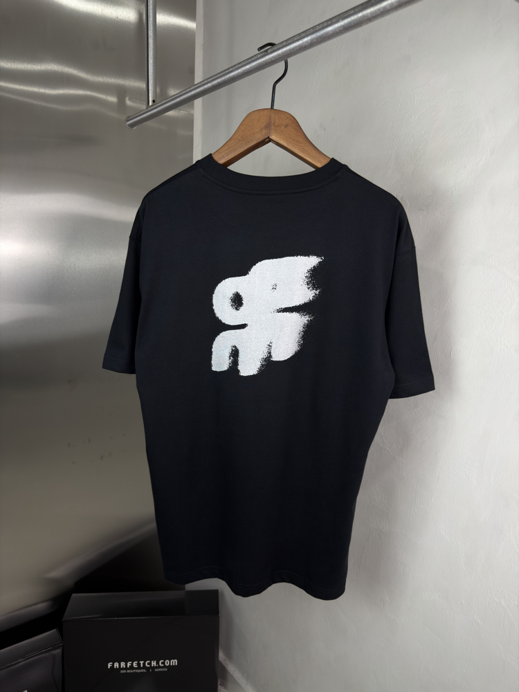 On Cloud Orjinal Etiketli T-Shirt Siyah (Sırt Detay)