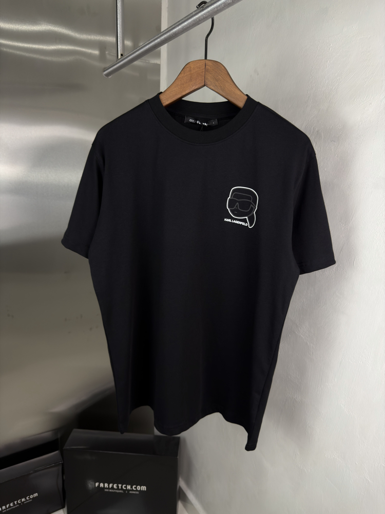 Karl Lagerfeld Orjinal Etiketli T-Shirt Siyah