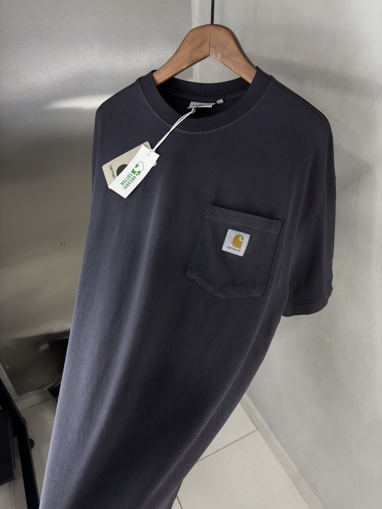 Carhartt Oversize Yıkamalı T-Shirt Siyah (Orjinal)