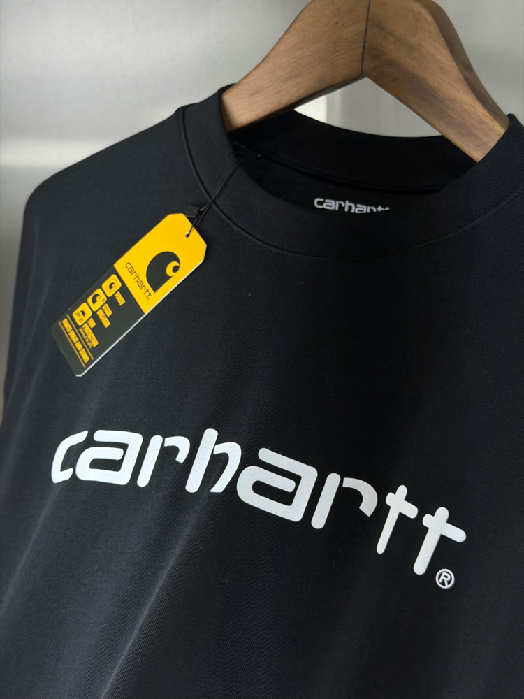 Carhartt Orjinal Etiketli T-Shirt Siyah (Oversize) 