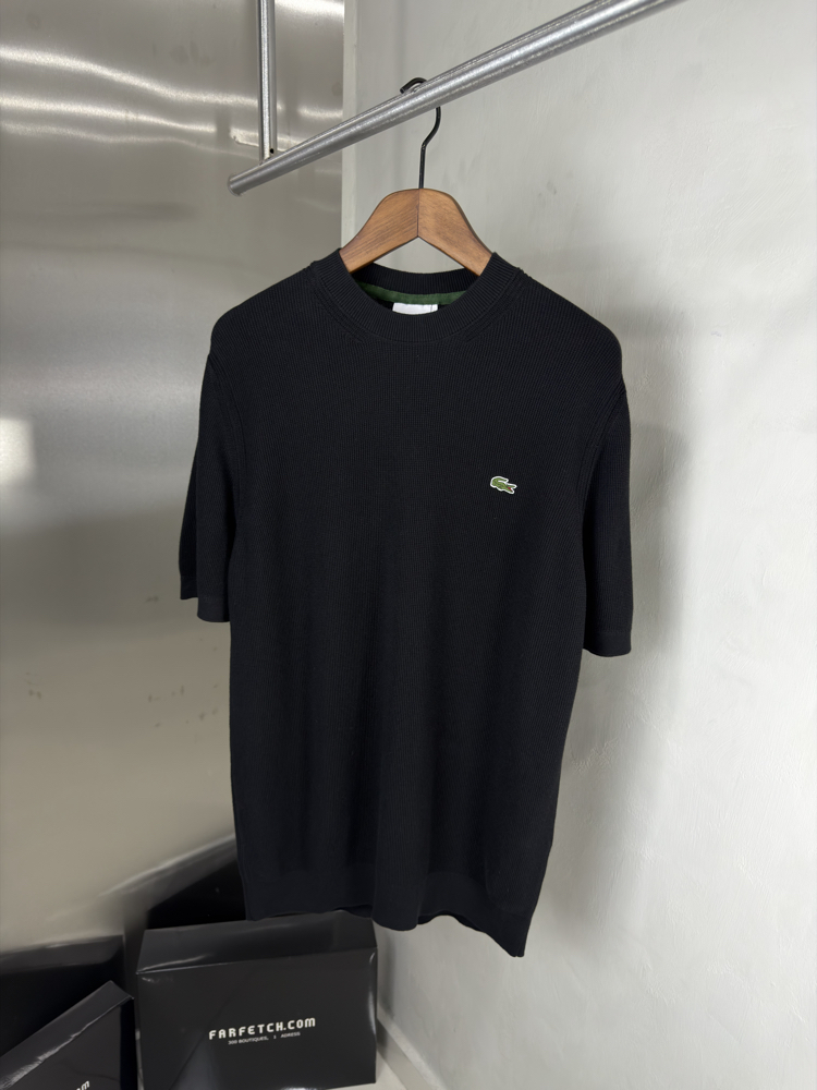 L Orjinal Etiketli T-Shirt Siyah (Triko)