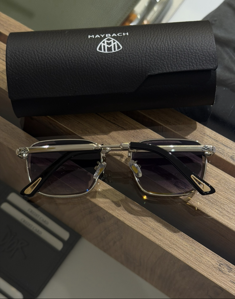 Maybach Polarize Gözlük Gümüş