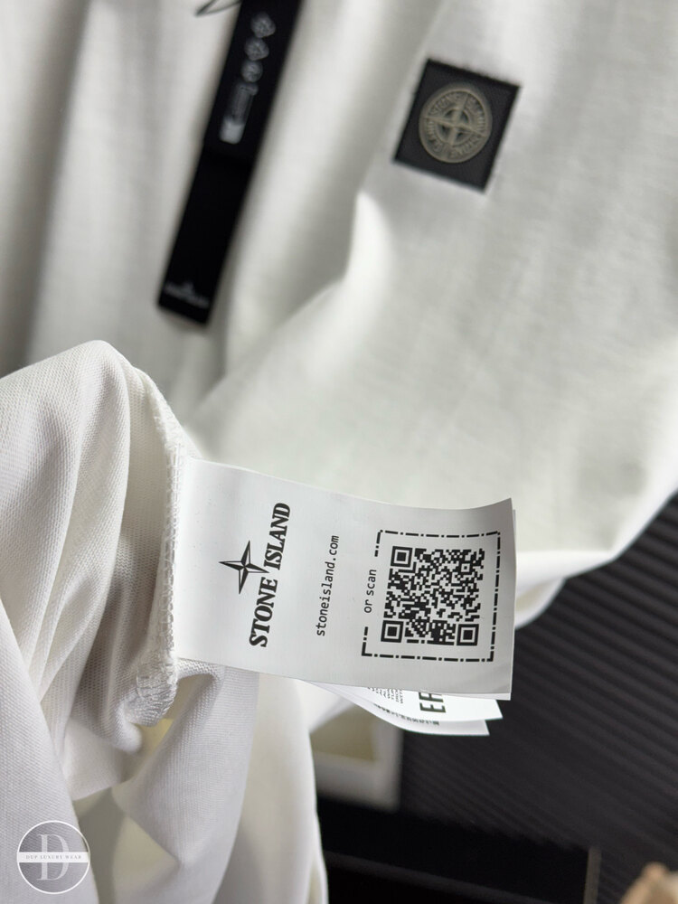 Stone Island Orjinal Etiketli T-Shirt Beyaz
