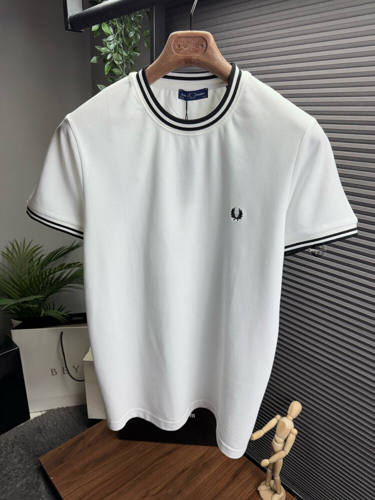 Fred Perry Orjinal Etiketli T-Shirt Beyaz