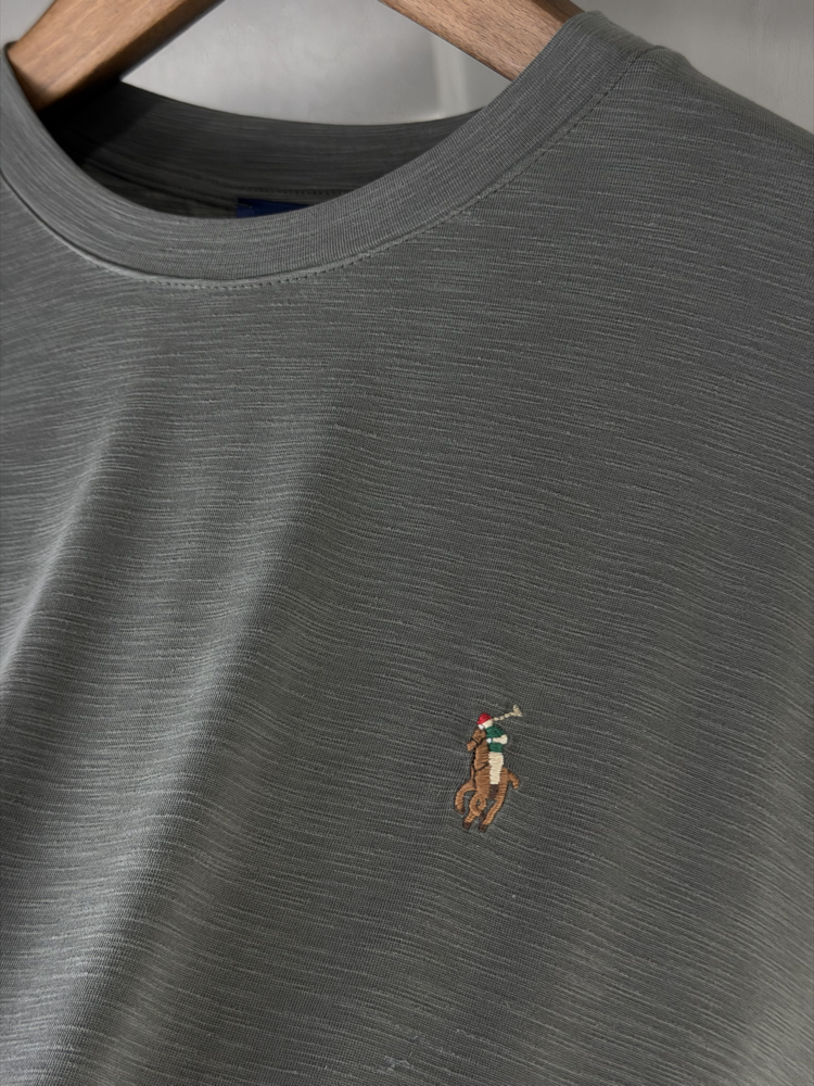 RL Orjinal Etiketli T-Shirt Haki (Flamlı Modal)