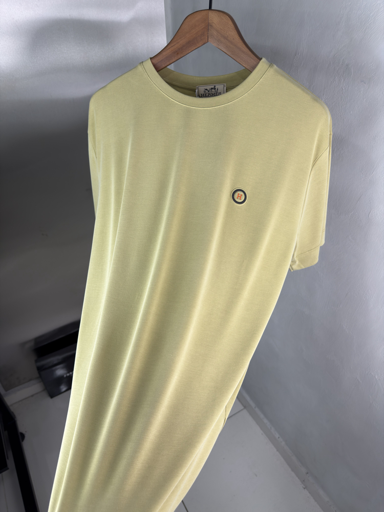HRMS Orjinal Etiketli T-Shirt Sarı (Modal)