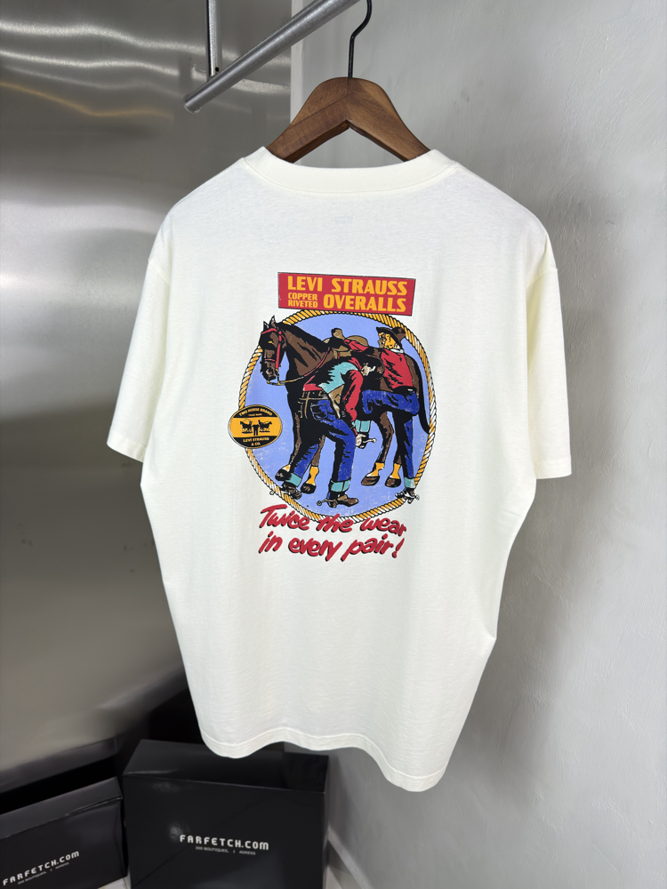 Levis T-Shirt Ekru Beyaz (Orjinal) (Sırt Detay)