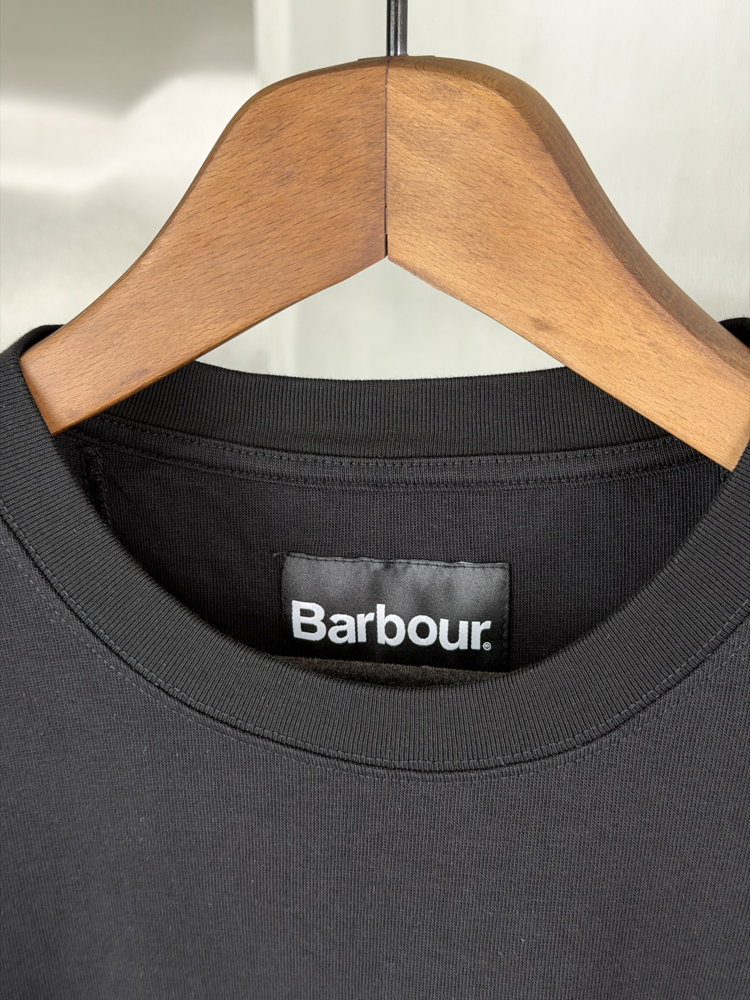 Barbour T-Shirt Siyah Oversize (Orjinal)