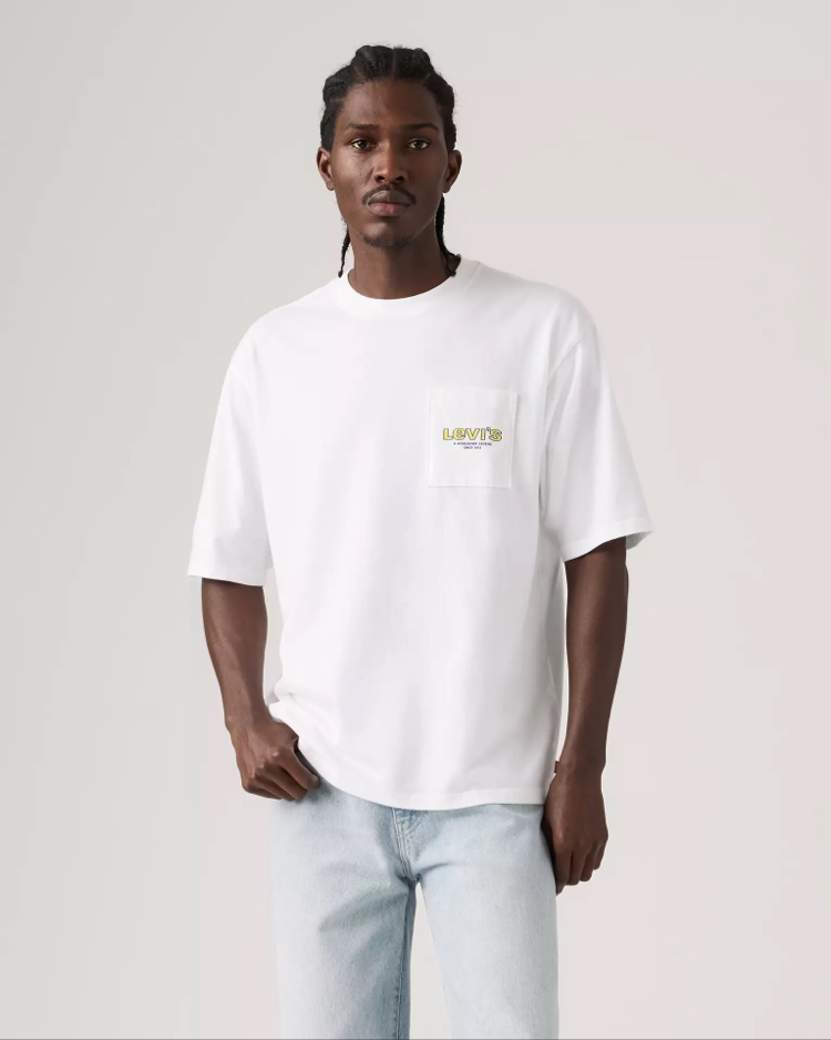 Levis T-Shirt Ekru Beyaz (Orjinal) (Sırt Detay)