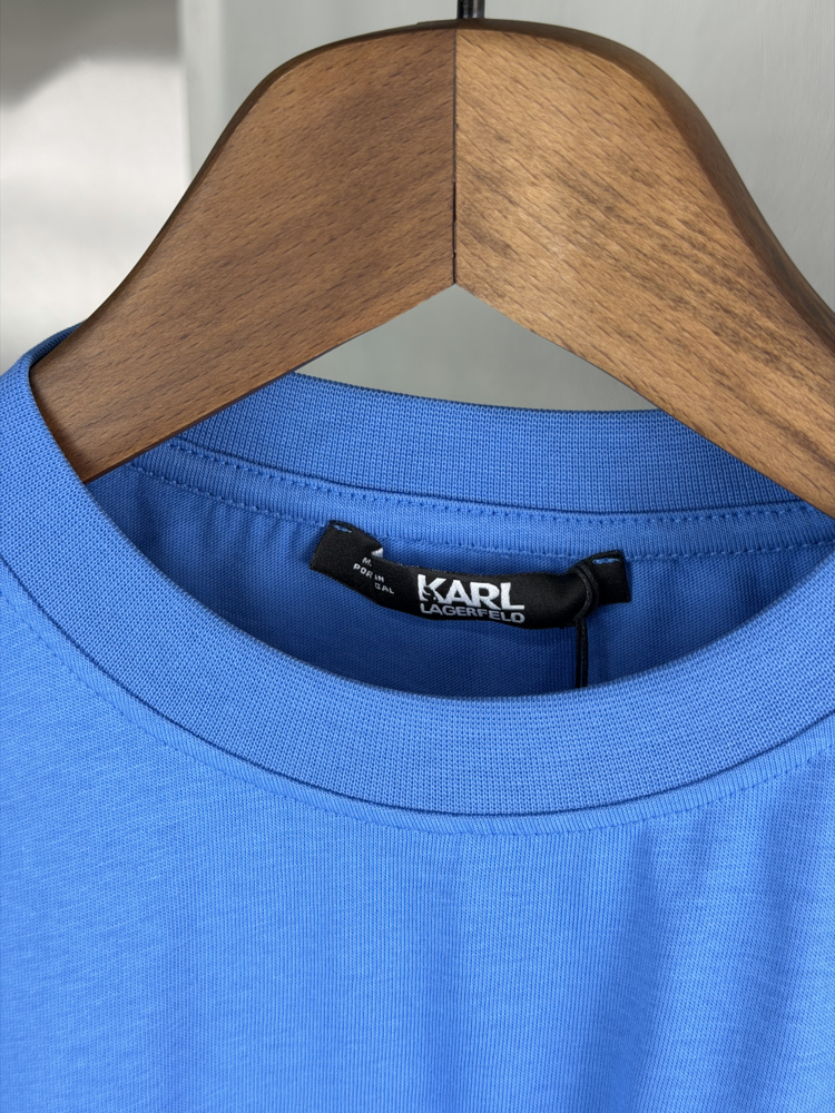 Karl Lagerfeld Orjinal Etiketli T-Shirt Mavi