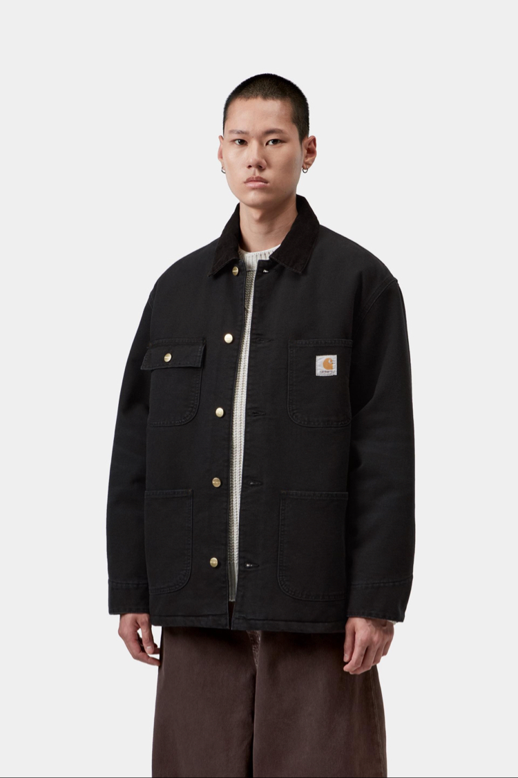 Carhartt Düğmeli Ceket Siyah (Orjinal)