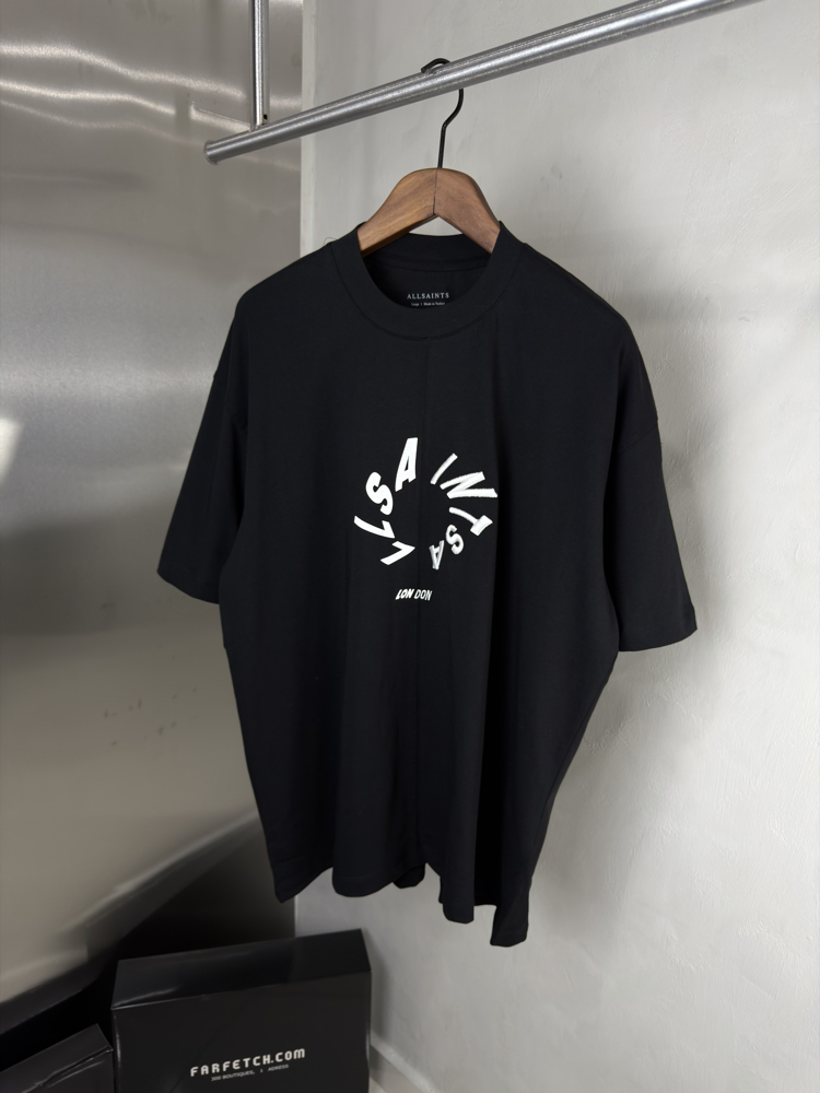 Allsaints Oversize T-Shirt Siyah (Orjinal)