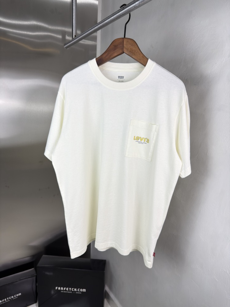 Levis T-Shirt Ekru Beyaz (Orjinal) (Sırt Detay)