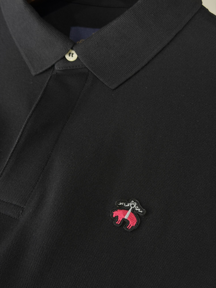 Brooks Brothers Orjinal Etiketli Polo Yaka Siyah