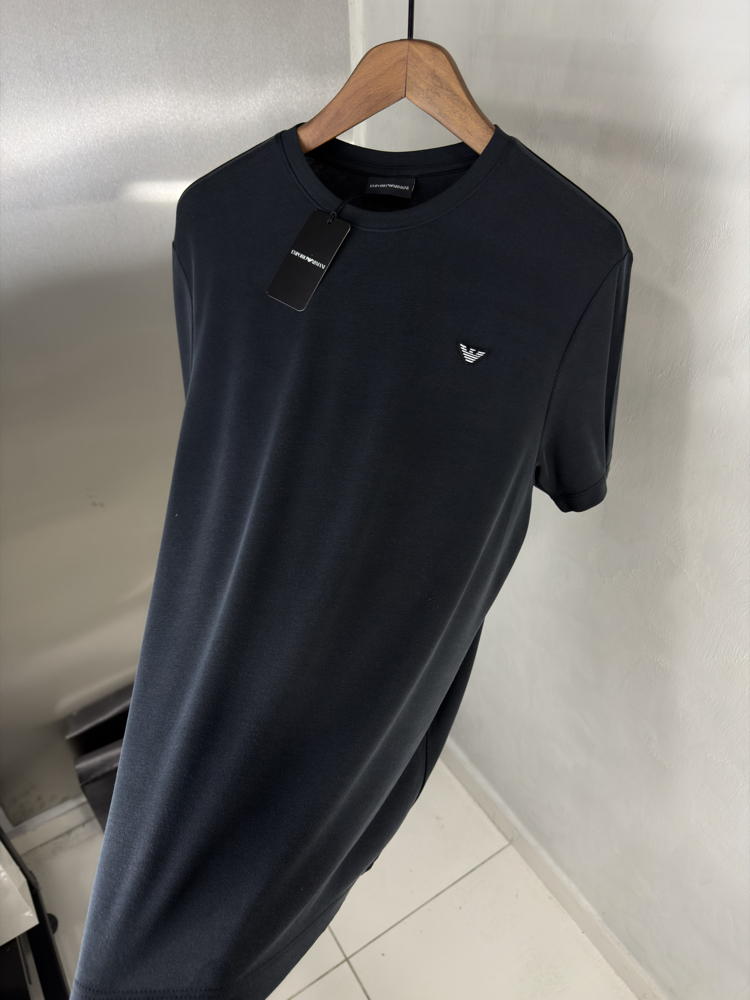 EA Orjinal Etiketli T-Shirt Pastel Siyah (Modal Pike)