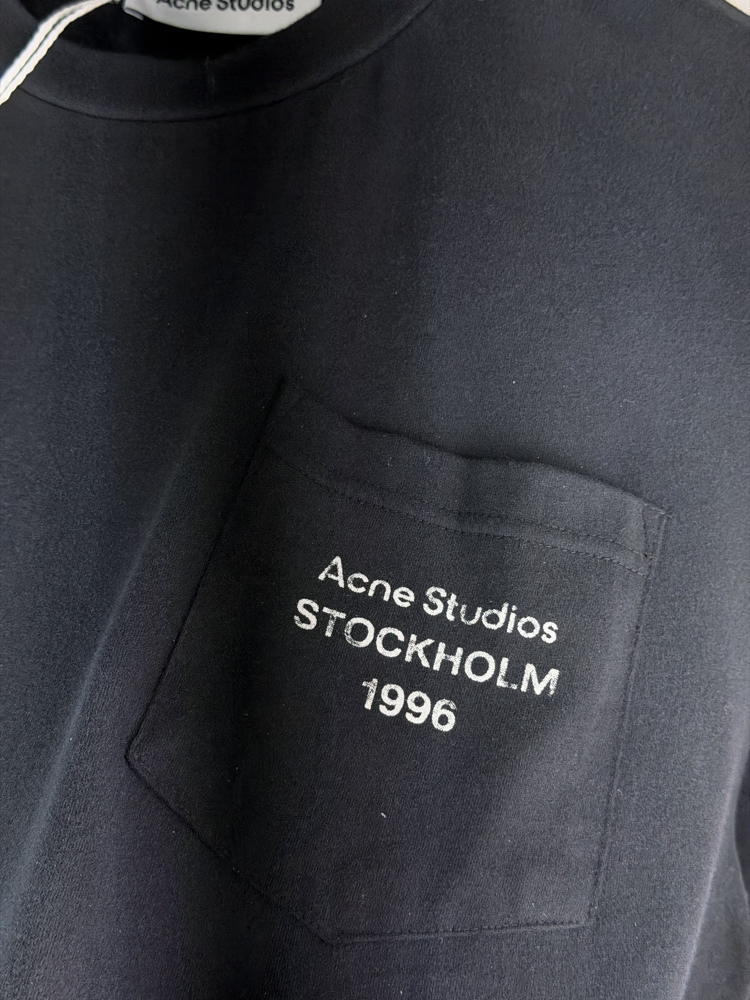 Acne Studios Orjinal Etiketli T-Shirt Siyah (Oversize)