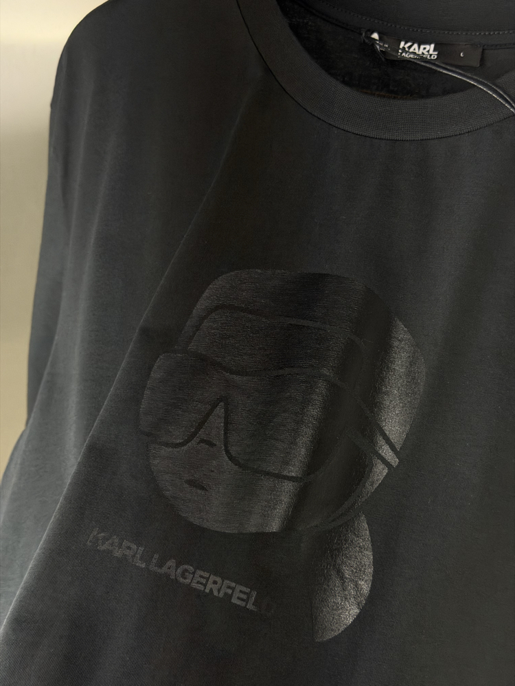 Karl Lagerfeld Orjinal Etiketli T-Shirt Siyah