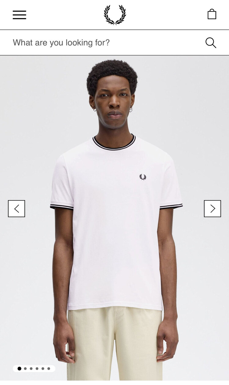 Fred Perry Orjinal Etiketli T-Shirt Beyaz