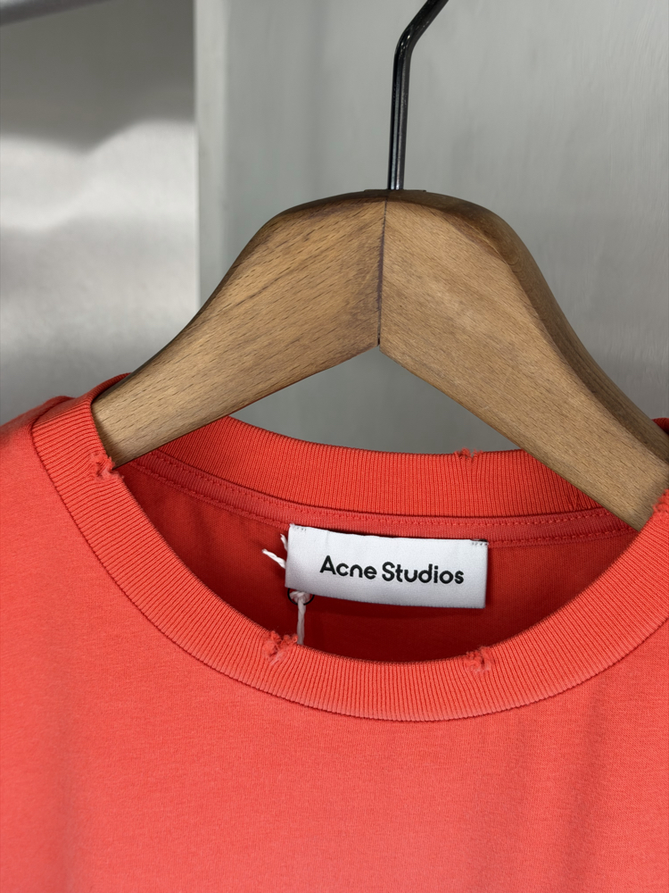 Acne Studios Orjinal Etiketli T-Shirt Nar Çiçeği (Oversize)