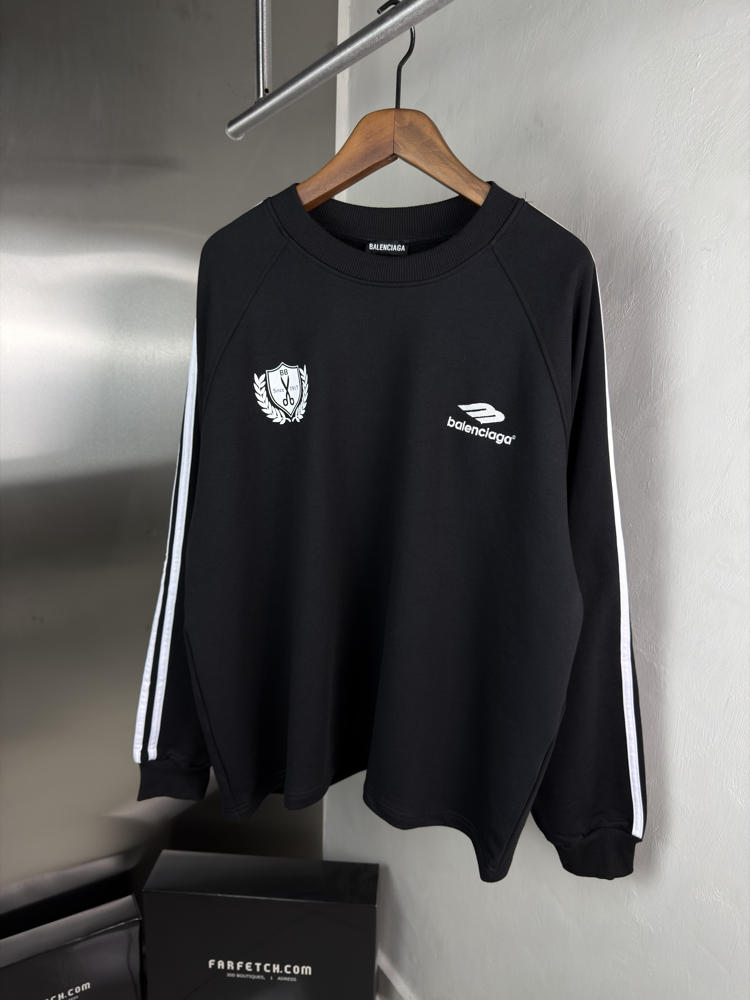 Balenciaga Orjinal Etiketli Sweatshirt Siyah