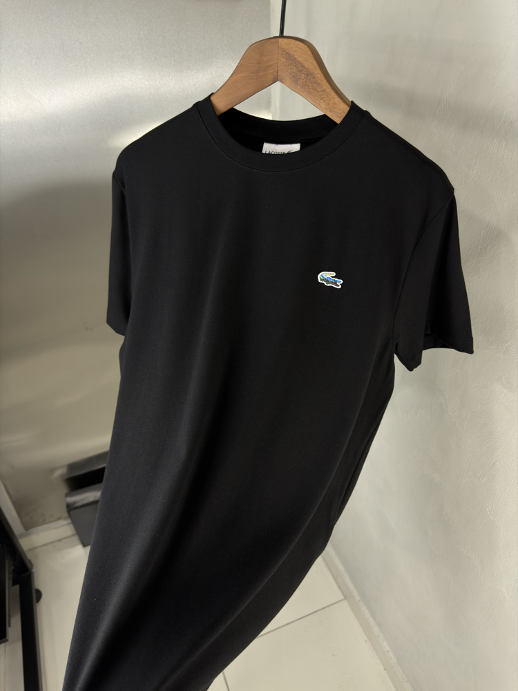 L Orjinal Etiketli T-Shirt Siyah (Bambu)