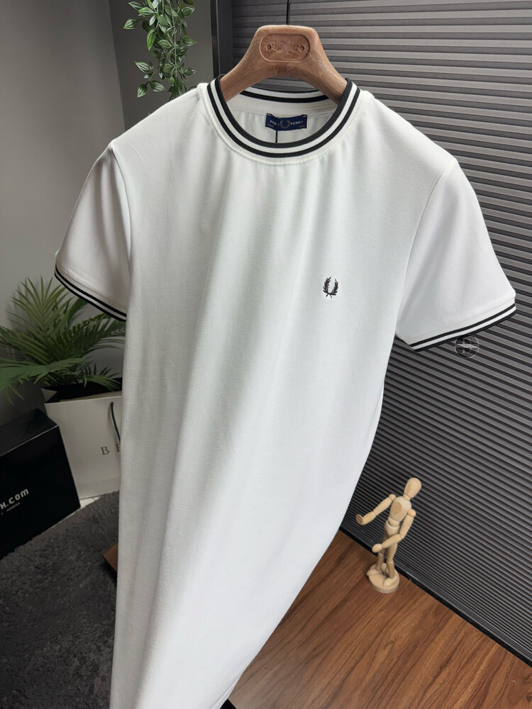 Fred Perry Orjinal Etiketli T-Shirt Beyaz