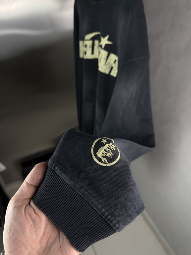 Hellstar Orjinal Etiketli Kapüşonlu Sweatshirt (Yıkamalı)