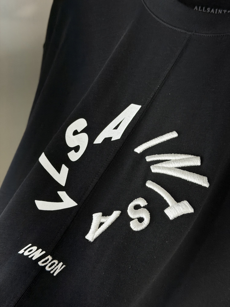 Allsaints Oversize T-Shirt Siyah (Orjinal)